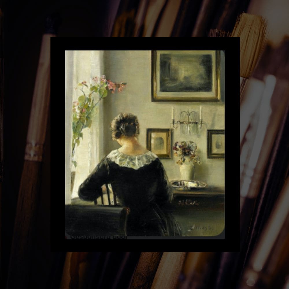 Workshop schilderen Carl Vilhelm Holsøe “Woman reading by the window”