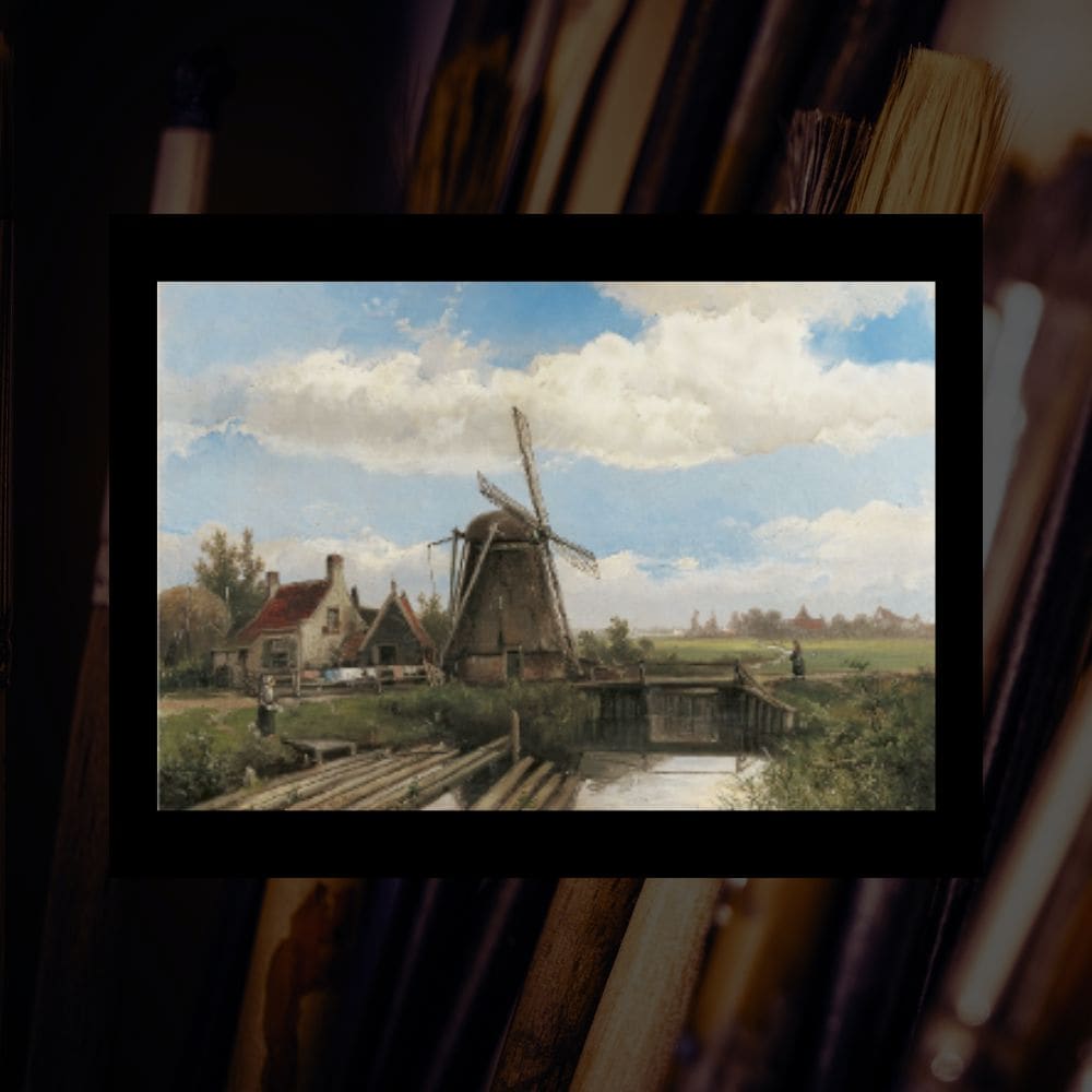Workshop schilderen Landschap met molen van Willem Koekoek
